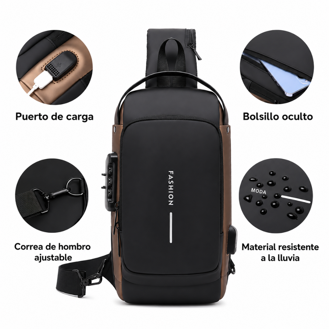Mochila Antirrobo USB Impermeable